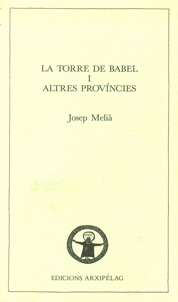 La torre de Babel i altres províncies, de Melià | portada del libro