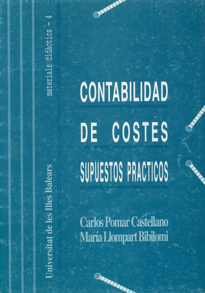 CONTABILIDAD DE COSTES, de POMAR CASTELLANO | portada del libro