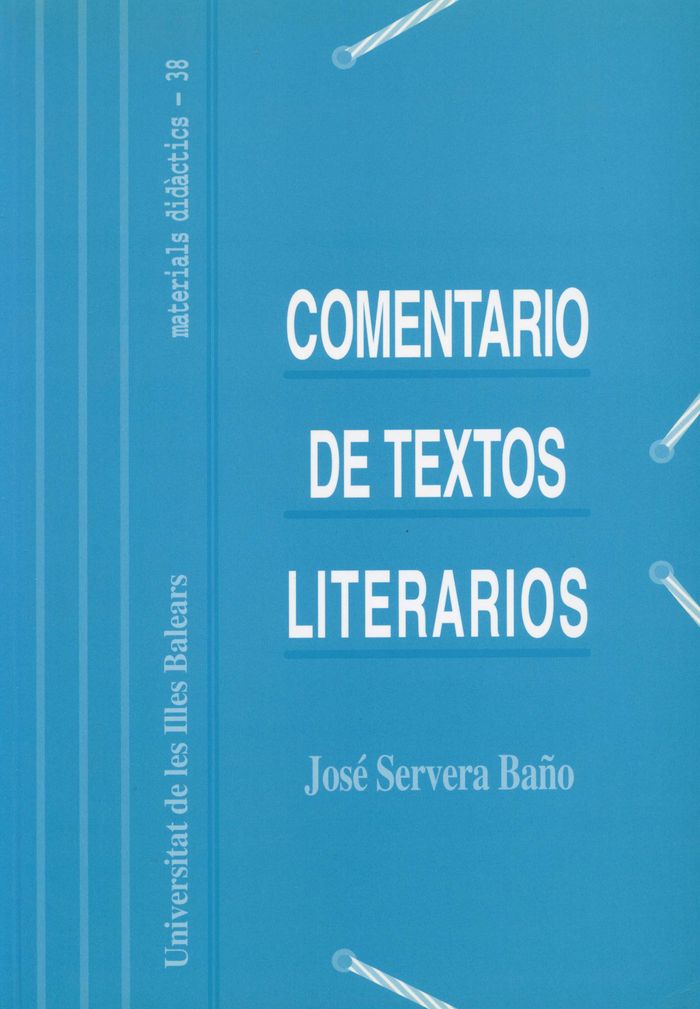 Comentario de textos literarios, de Servera Baño, José | portada del libro