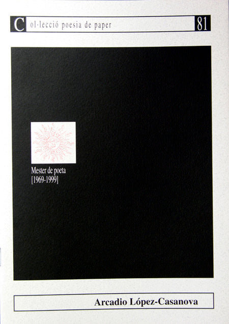 MESTER DE POETA (1969-1999), de López Casanova | portada del libro
