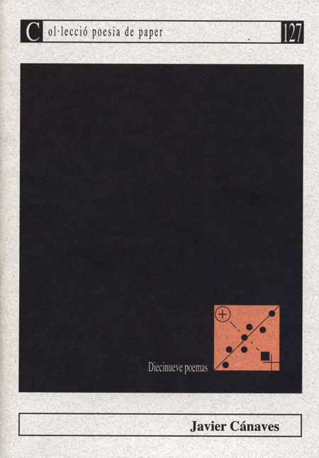 Diecinueve poemas, de Cánaves, Javier | portada del libro