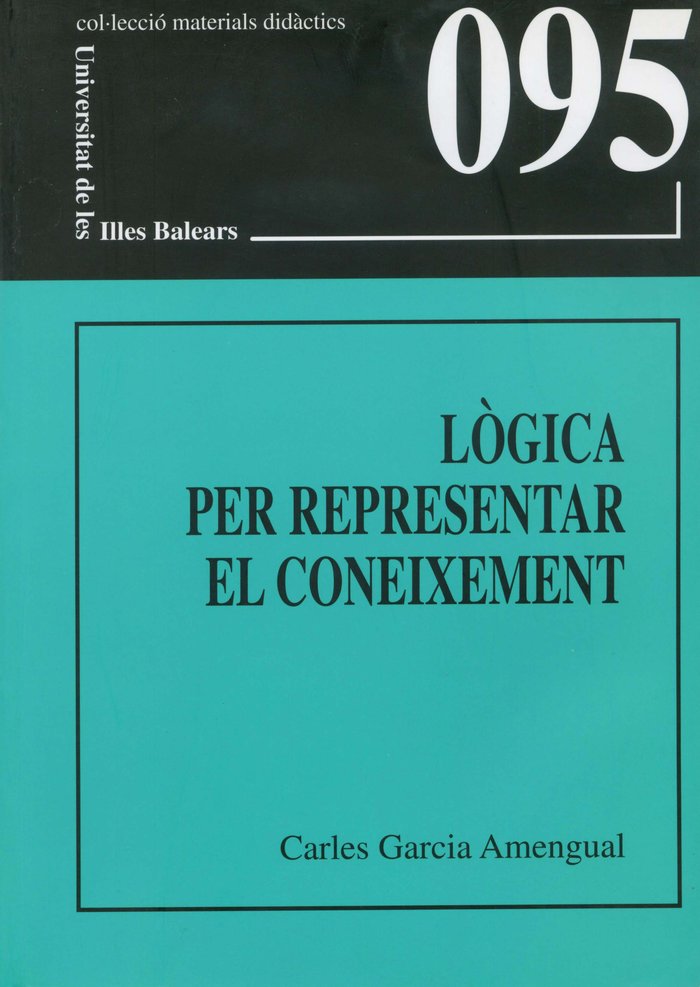 LOGICA PER REPRESENTAR EL CONEIXEMENT, de GARCIA AMENGUAL | portada del libro
