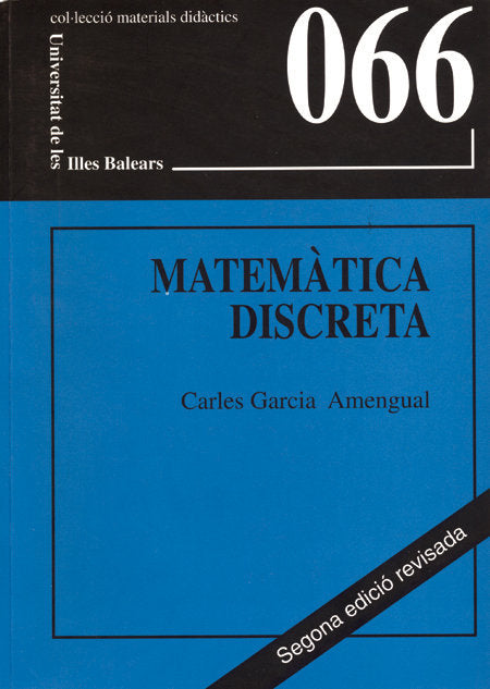 Matemàtica discreta, de García Amengual | portada del libro