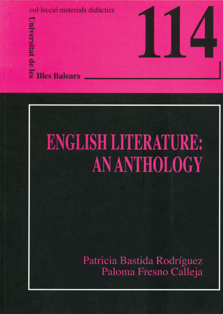 English Literature: an Anthology, de Bastida Rodríguez | portada del libro