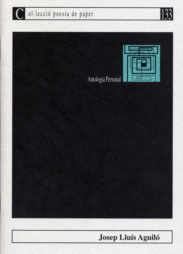 Antologia personal, de Aguiló | portada del libro