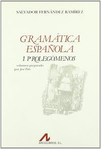 Prolegómenos, de Fernández Ramírez, Salvador | portada del libro