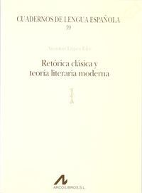 Retórica clásica y teoría literaria moderna (l), de López Eire, A. | portada del libro