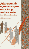 Adquisición de segundas lenguas, variación y contexto social, de R. Preston, Denis | portada del libro