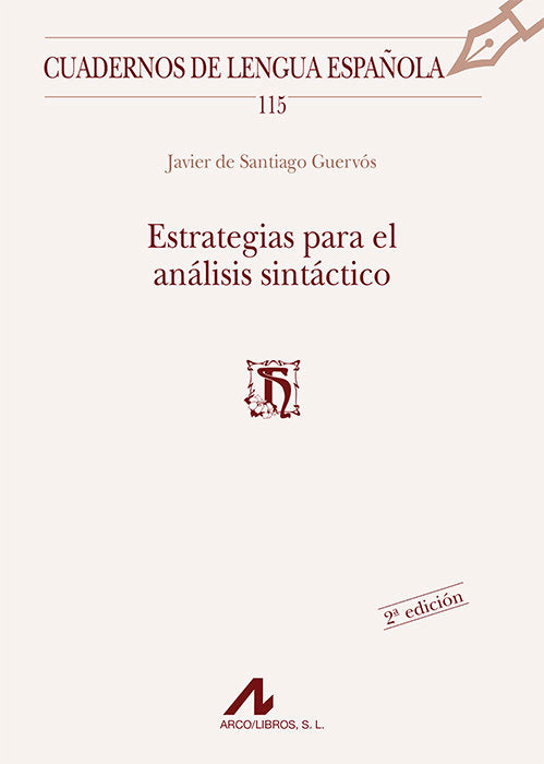 Estrategias para el análisis sintáctico, de de Santiago Guervós, Javier | portada del libro