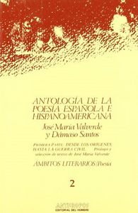 ANTOLOGIA DE LA POESIA ESPAÑOLA E HISPANOAMERICANA, de CRISTINA BLANCO (ED.) | portada del libro
