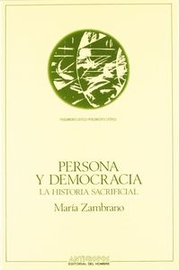 Persona y democracia, de ZAMBRANO | portada del libro