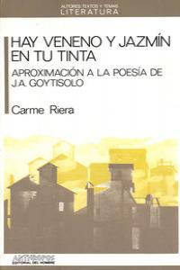 HAY VENENO Y JAZMIN EN TU TINTA, de RIERA | portada del libro