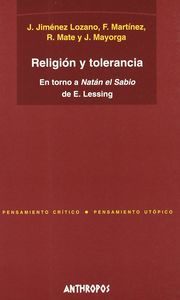 Religión y tolerancia, de JIMENEZ LOZANO | portada del libro