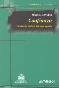 CONFIANZA, de LUHMANN | portada del libro