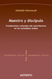 MAESTRO Y DISCIPULO, de HAMMOUDI | portada del libro