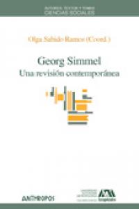 GEORG SIMMEL UNA REVISION CONTEMPORANEA, de SABIDO RAMOS | portada del libro