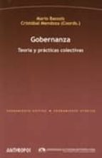 Gobernanza, de CRISTOBAL MENDOZA | portada del libro