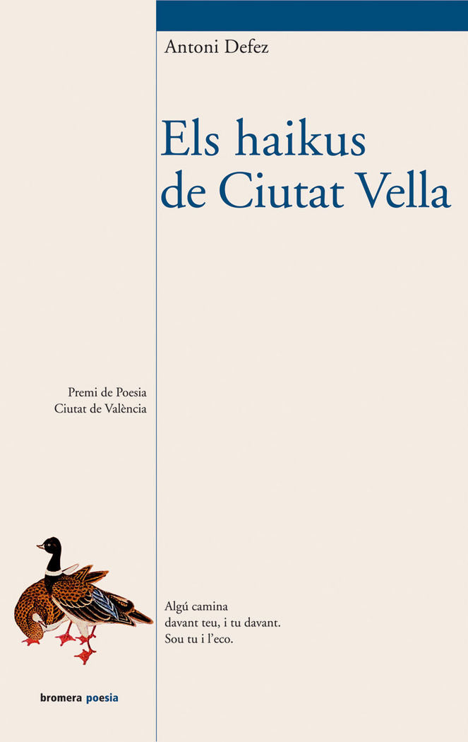 Els haikus de Ciutat Vella, de Defez Martín | portada del libro