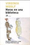 Horas en una biblioteca, de Woolf, Virginia | portada del libro