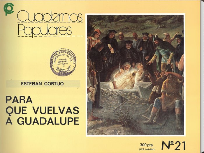 Para que vuelvas a Guadalupe, de Cortijo | portada del libro