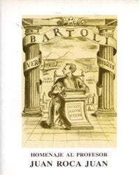 HOMENAJE AL PROFESOR JUAN ROCA JUAN | portada del libro