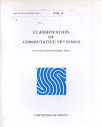 CLASSIFICATION OF COMMUTATIVE FPF RINGS | portada del libro