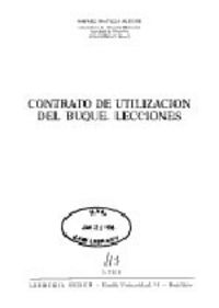 Contrato de utilización del buque., de Matilla Alegre, Rafael | portada del libro
