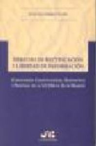 Derecho de rectificación y libertad de información., de Gutiérrez Goñi, Luis | portada del libro