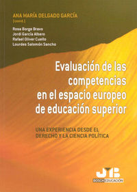 Evaluación de las competencias en el espacio europeo de educación superior., de Borge Bravo, Rosa | portada del libro