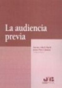 La audiencia previa., de Abel Lluch, Xavier | portada del libro