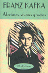 Aforismos, visiones y sueños, de KAFKA | portada del libro