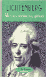 Aforismos, ocurrencias y opiniones, de LICHTENBERG | portada del libro