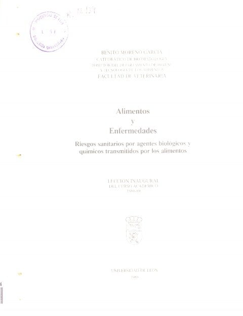 ALIMENTOS Y ENFERMEDADES RIESGOS SANITARI, de MORENO GARCIA, BENITO | portada del libro