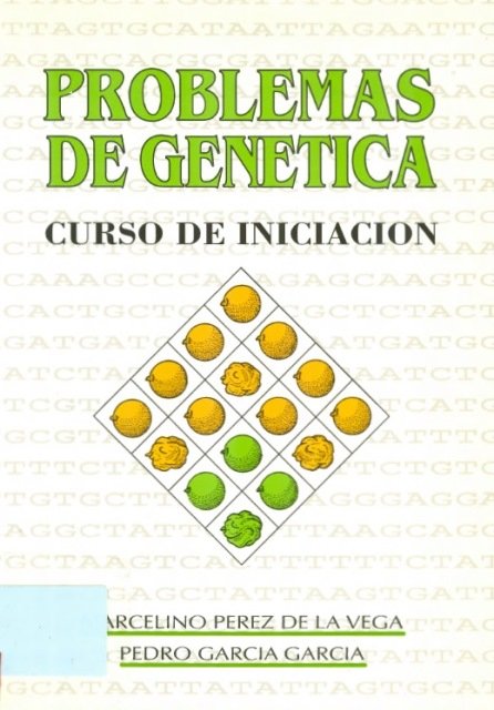 PROBLEMAS DE GENETICA, de PEREZ DE LA VEGA, MARCELINO | portada del libro