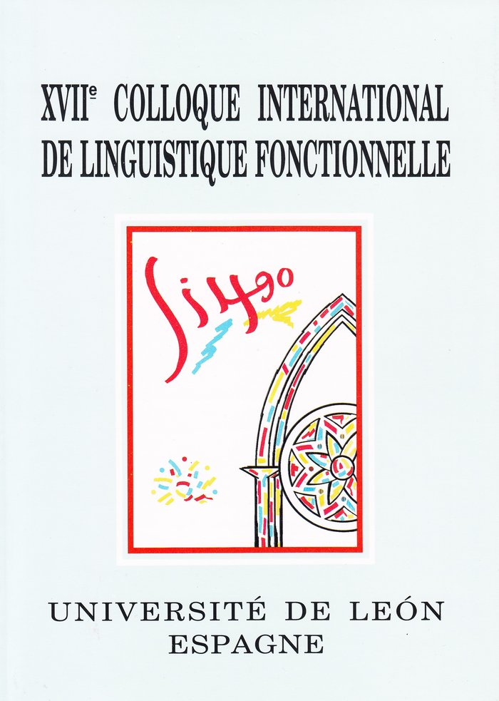 XVII COLLOQUE INTERNATIONAL DE LINGUISTIQU, de AA.VV. | portada del libro