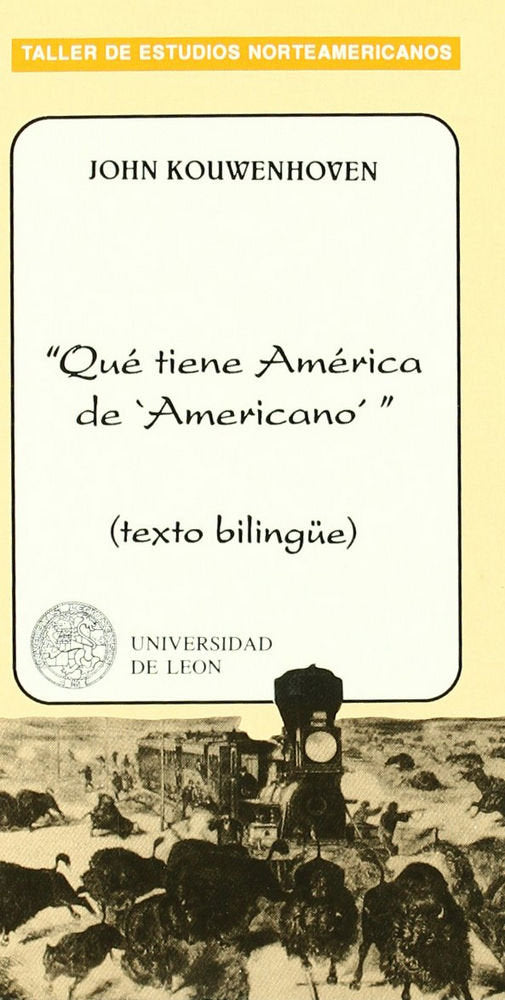 QUE TIENE AMERICA DE "AMERICANO"?, de KOUWENHOVEN | portada del libro
