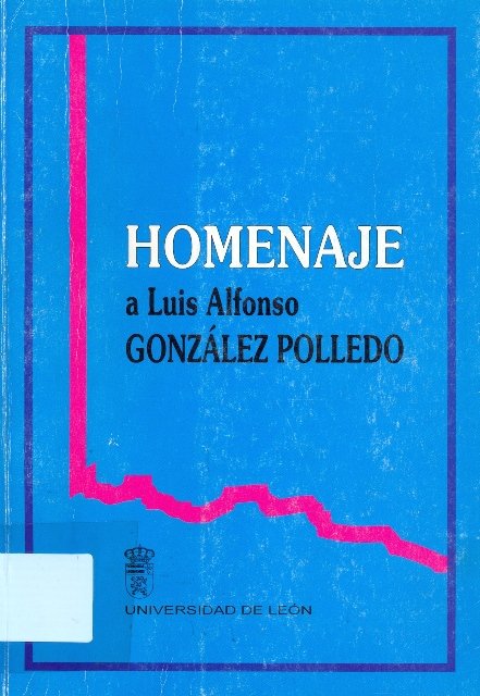 HOMENAJE A LUIS A GONZALEZ POLLEDO I | portada del libro