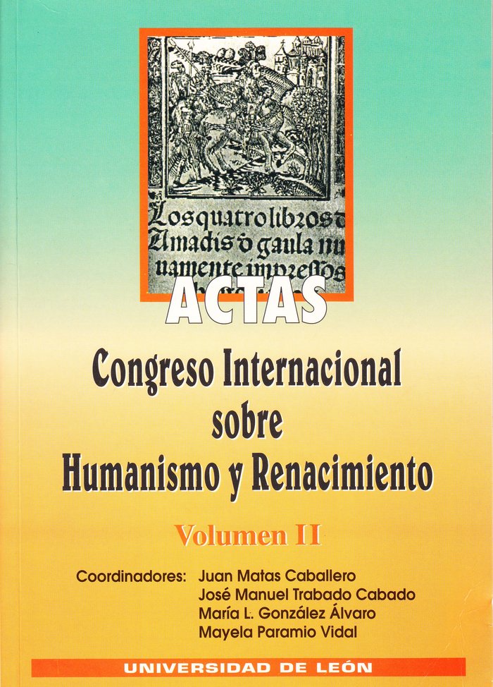 Congreso Internacional sobre Humanismo y Renacimiento, de AA.VV. | portada del libro