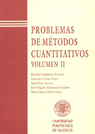 PROBLEMAS DE MÉTODOS CUANTITATIVOS. VOLUMEN II, de Poler Escoto | portada del libro