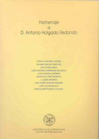 Homenaje a Antonio Holgado Redondo, de Varios autores | portada del libro