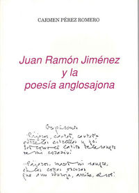 Juan Ramón Jiménez y la poesía anglosajona, de Pérez Romero | portada del libro