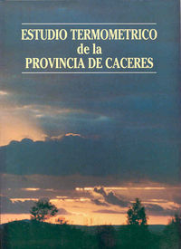 Estudio termométrico de la provincia de Cáceres, de Cabezas Fernández | portada del libro
