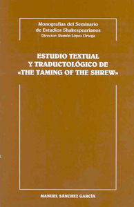 Estudio textual y traductológico de "The Taming of the Shrew", de Sánchez García | portada del libro