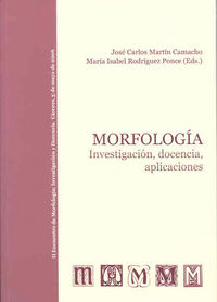 Morfología: Investigación, docencia, aplicaciones, de Varios autores | portada del libro