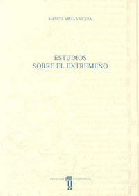 Estudios sobre el extremeño, de Ariza Viguera | portada del libro
