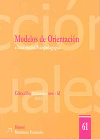 Modelos de orientación e intervención psicopedagógica, de Montanero Fernández | portada del libro