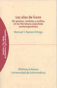 Las alas de Ícaro. De poetas, revistas y exilios en la literatura española contemporánea, de Ramos Ortega | portada del libro