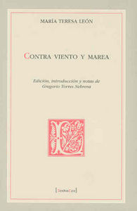 Contra viento y marea, de León | portada del libro