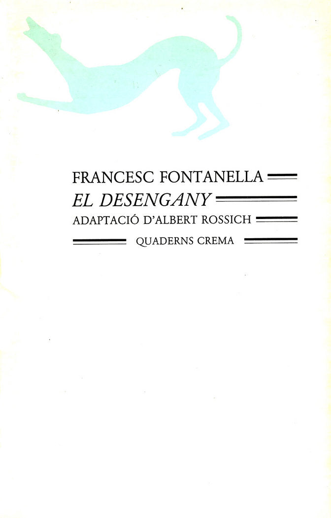 El Desengany, de Fontanella, Francesc | portada del libro