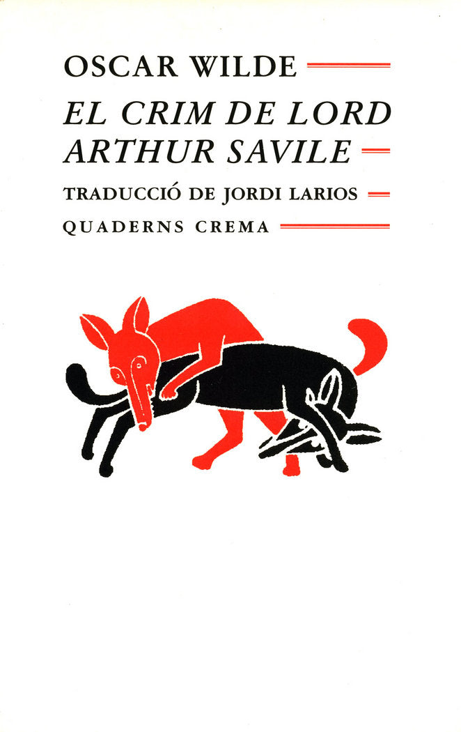 El crim de Lord Arthur Savile, de Wilde | portada del libro